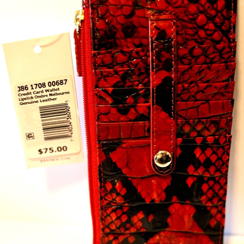 Brahmin Lipstick Ombre Melbourne Wallet